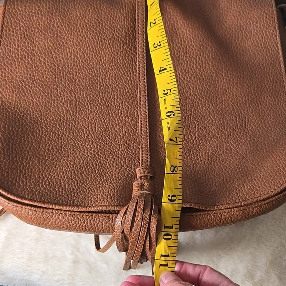 Express Brown Fringe Cross Body Purse - Picture 8 of 8